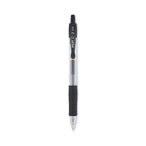 G2 Premium Gel Pen, Retractable, Extra-fine 0.5 Mm, Black Ink, Smoke Barrel, Dozen