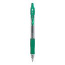 G2 Premium Gel Pen, Retractable, Extra-fine 0.5 Mm, Green Ink, Smoke Barrel, Dozen