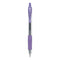 G2 Premium Gel Pen, Retractable, Extra-fine 0.5 Mm, Purple Ink, Smoke Barrel, Dozen