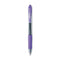 G2 Premium Gel Pen, Retractable, Fine 0.7 Mm, Purple Ink, Smoke Barrel, Dozen