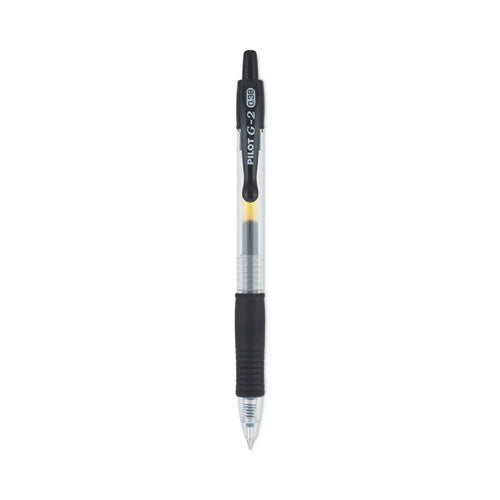 G2 Premium Gel Pen Convenience Pack, Retractable, Extra-fine 0.38 Mm, Black Ink, Clear/black Barrel, Dozen