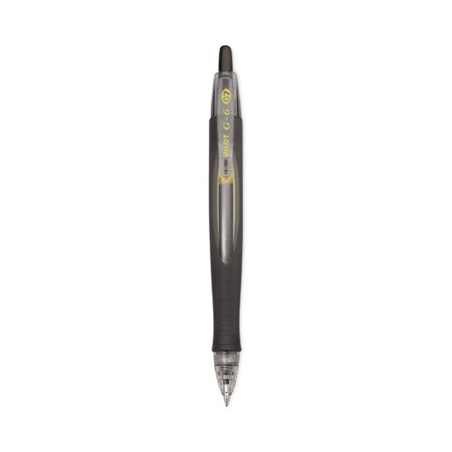 G6 Gel Pen, Retractable, Fine 0.7 Mm, Black Ink, Black Barrel