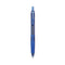 G-knock Begreen Gel Pen, Retractable, Fine 0.7 Mm, Blue Ink, Blue Barrel, Dozen