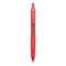 G-knock Begreen Gel Pen, Retractable, Fine 0.7 Mm, Red Ink, Red Barrel, Dozen