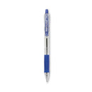 Easytouch Ballpoint Pen, Retractable, Fine 0.7 Mm, Blue Ink, Clear Barrel, Dozen