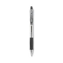 Easytouch Ballpoint Pen, Retractable, Medium 1 Mm, Black Ink, Clear Barrel, Dozen