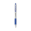 Easytouch Ballpoint Pen, Retractable, Medium 1 Mm, Blue Ink, Clear Barrel, Dozen