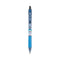 B2p Bottle-2-pen Recycled Ballpoint Pen, Retractable, Fine 0.7 Mm, Black Ink, Translucent Blue Barrel, Dozen