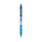 B2p Bottle-2-pen Recycled Ballpoint Pen, Retractable, Medium 1 Mm, Blue Ink, Translucent Blue Barrel, Dozen