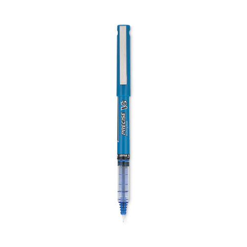 Precise V5 Roller Ball Pen, Stick, Extra-fine 0.5 Mm, Blue Ink, Blue Barrel, Dozen