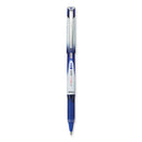 Vball Grip Liquid Ink Roller Ball Pen, Stick, Extra-fine 0.5 Mm, Blue Ink, Blue/white Barrel, Dozen