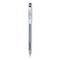 G-tec-c Ultra Gel Pen, Stick, Extra-fine 0.4 Mm, Black Ink, Clear Barrel, Dozen