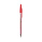 Better Ballpoint Pen, Stick, Fine 0.7 Mm, Red Ink, Translucent Red Barrel, Dozen