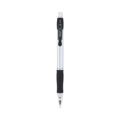 G2 Mechanical Pencil, 0.5 Mm, Hb (#2.5), Black Lead, Clear/black Accents Barrel, Dozen