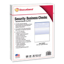 Security Business Checks, 11 Features, 8.5 X 11, Blue Marble Top, 500/ream