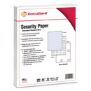 Medical Security Papers, 24 Lb Bond Weight, 8.5 X 11, Blue, 500/ream