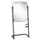 High-style Silhouette Total Erase Presentation Easel, 31 X 41, White Surface, Black Steel Frame