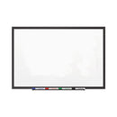 Classic Series Porcelain Magnetic Dry Erase Board, 36 X 24, White Surface, Black Aluminum Frame