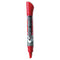 Enduraglide Dry Erase Marker, Broad Chisel Tip, Red, Dozen