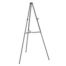 Lightweight Telescoping Tripod Easel, Adjusts 38" To 66" High, Aluminum, Black