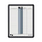 Employee In/out Board, 11 X 14, Porcelain White/gray Surface, Black Plastic Frame