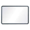 Contour Dry Erase Board, 24 X 18, Melamine White Surface, Black Plastic Frame