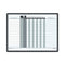 Employee In/out Board System, Up To 15 Employees, 24 X 18, Porcelain White/gray Surface, Black Aluminum Frame