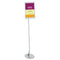 Designer Sign Stand, Silver Aluminum Frame, 11 X 17