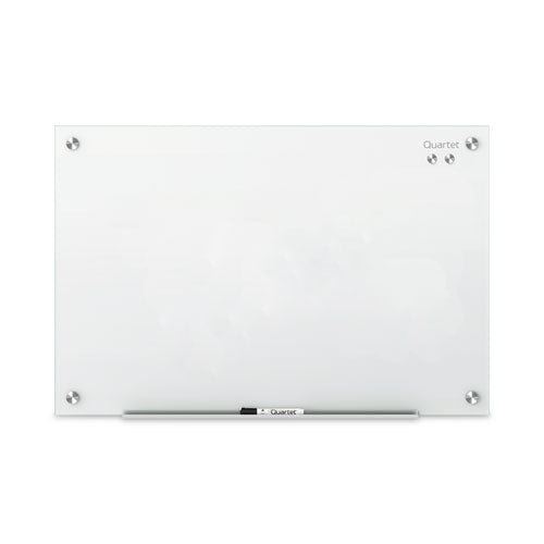 Infinity Glass Marker Board, 24 X 18, White Surface