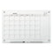 Infinity Magnetic Glass Calendar Board, One Month, 48 X 36, White Surface