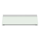 Glass Dry Erase Desktop Computer Pad, 18 X 6, White Surface