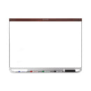 Prestige 2 Duramax Magnetic Porcelain, 48 X 36, White Surface, Mahogany Fiberboard/plastic Frame