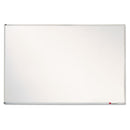 Porcelain Magnetic Whiteboard, 72 X 48, White Surface, Silver Aluminum Frame