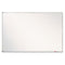 Porcelain Magnetic Whiteboard, 72 X 48, White Surface, Silver Aluminum Frame