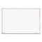 Porcelain Magnetic Whiteboard, 96 X 48, White Surface, Silver Aluminum Frame