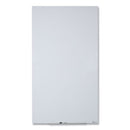 Invisamount Vertical Magnetic Glass Dry-erase Boards, 28 X 50, White Surface