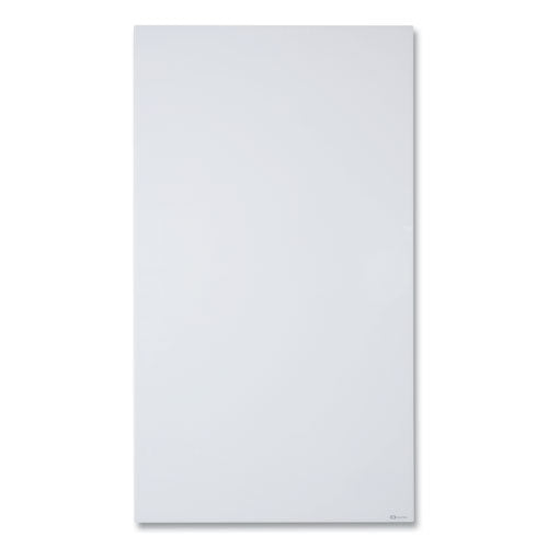 Invisamount Vertical Magnetic Glass Dry-erase Boards, 42 X 74, White Surface