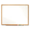 Classic Series Total Erase Dry Erase Boards, 36 X 24, White Surface, Oak Fiberboard Frame