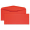 Colored Envelope, #10, Commercial Flap, Gummed Closure, 4.13 X 9.5, Red, 25/pack