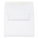 Greeting Card/invitation Envelope, A-2, Square Flap, Gummed Closure, 4.38 X 5.75, White, 100/box