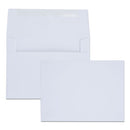 Greeting Card/invitation Envelope, A-6, Square Flap, Gummed Closure, 4.75 X 6.5, White, 100/box