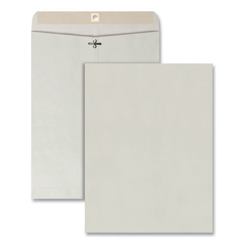 Clasp Envelope, 28 Lb Bond Weight Kraft, #97, Square Flap, Clasp/gummed Closure, 10 X 13, Executive Gray, 100/box