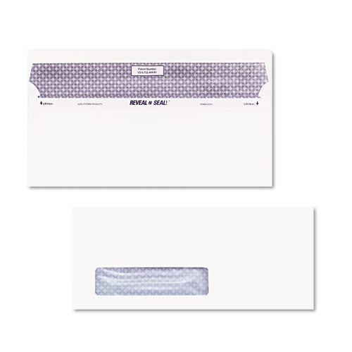 Reveal-n-seal Security-tint Envelope, Address Window,