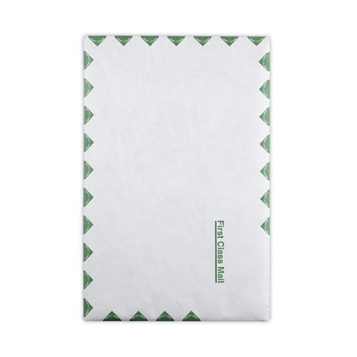 Lightweight 14 Lb Tyvek Catalog Mailers, First Class, #15, Square Flap, Redi-strip Adhesive Closure, 10 X 15, White, 100/box