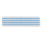 Disposable Microfiber Pad, 4.75 X 19, White/blue Stripes, 50/pack, 3 Packs/carton