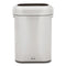 Refine Series Waste Receptacle, 15 Gal, Plastic/stainless Steel