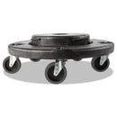 Brute Quiet Dolly, 250 Lb Capacity, 18.25" Diameter X 6.63"h, Black