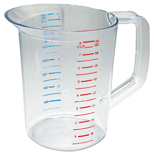 Bouncer Measuring Cup, 2 Qt, Clear