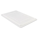 Food/tote Box Lids, 26 X 18, White, Plastic