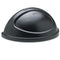 Untouchable Plastic Half-round Lid, 21.38w X 12.38d X 9.13h, Black